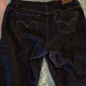 Levi's Dark Blue Jean Shorts